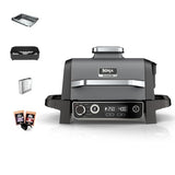Ninja Woodfire Electric 7-in-1 BBQ Grill & Smoker, Grey/Black OG701UK