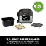 Ninja Speedi 12-in-1 Multi-Cooker and Air Fryer, 5.7L, Grey ON500UK