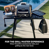 Ninja Woodfire Pro Connect XL Electric BBQ Grill, Blue & Black OG901UKAMZ