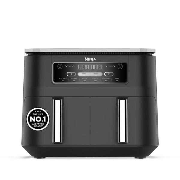 Ninja Foodi 6-in-1 Dual Zone 7.6L Air Fryer, 2 Drawers, Black AF300UK
