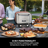 Ninja Woodfire 8-in-1 Electric Outdoor Oven and Pizza Oven, Orange OO101UK