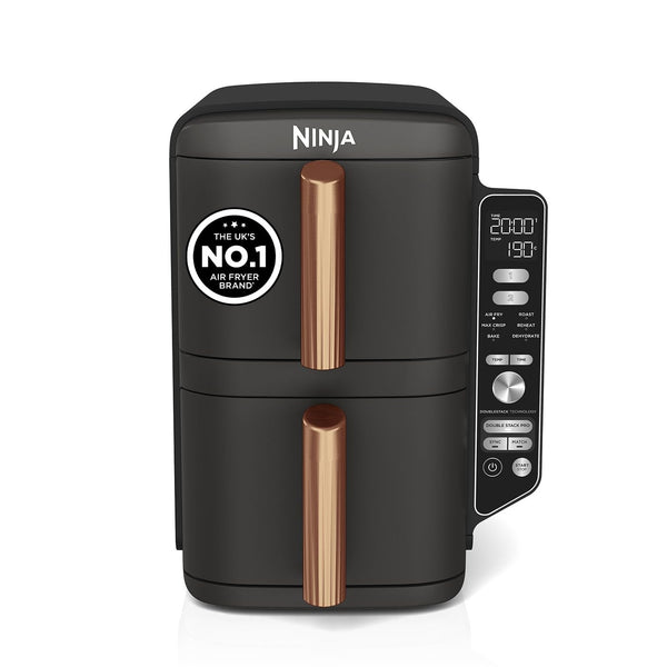 Ninja Double Stack XL 9.5L Air Fryer, 2 Drawers, Black/Copper
