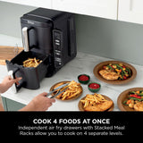 Ninja Double Stack 7.6L Air Fryer, 2 Drawers, Black SL300UK
