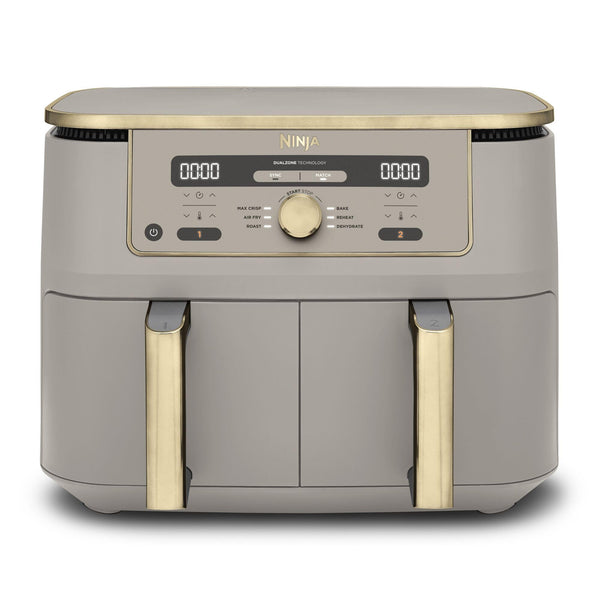 Ninja MAX Dual Zone Digital Air Fryer, 9.5L, Stone Gold DZ400UKSTGD