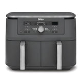 Ninja MAX Dual Zone 9.5L Air Fryer, 2 Drawers, Gunmetal DZ400UK
