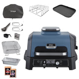 Ninja Woodfire Pro Connect XL Electric BBQ Grill, Blue & Black OG901UKAMZ