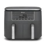 Ninja Dual Zone 6-in-1 7.6L Air Fryer, 2 Drawers, Gunmetal DZ300UK