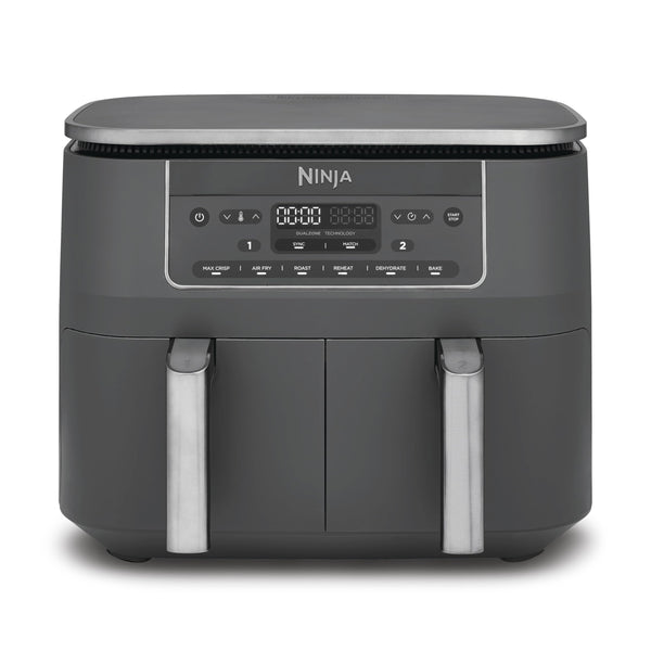 Ninja Dual Zone 6-in-1 7.6L Air Fryer, 2 Drawers, Gunmetal DZ300UK